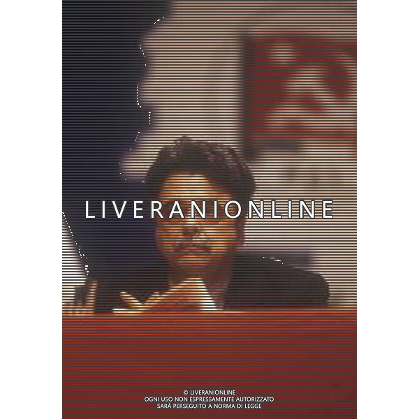 RETROSPETTIVA ACHILLE OCCHETTO POLITICO NELLA FOTO ACHILLE OCCHETTO AL CONGRESSO DEL PCI NELL\'ANNO 1989 AG ALDO LIVERANI SAS