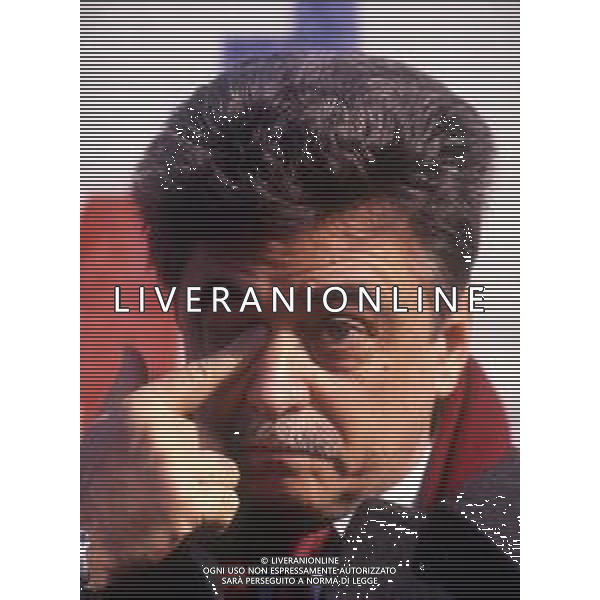 RETROSPETTIVA ACHILLE OCCHETTO POLITICO NELLA FOTO ACHILLE OCCHETTO A UN COMIZIO MIRAFIORI TORINO IL 22-02-1990 AG ALDO LIVERANI SAS 