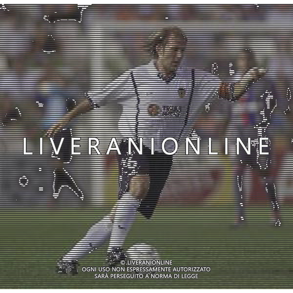 VALENCIA CALCIO 2000/2001 NELLA FOTO Gaizka MENDIETA CALCIATORE AGENZIA ALDO LIVERANI SAS