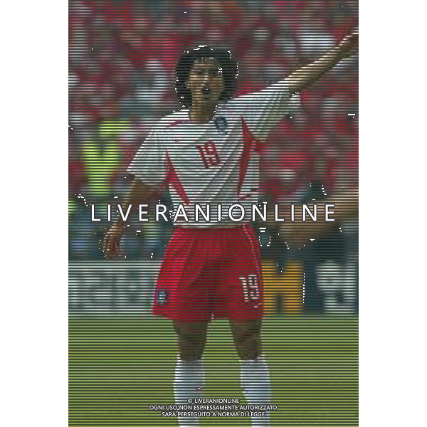 GWANGJU (corea del sud) 22/06/2002 MONDIALI CALCIO 2002 SPAGNA - COREA DEL SUD NELLA FOTO AHN JUNG-HWAN AGENZIA ALDO LIVERANI SAS