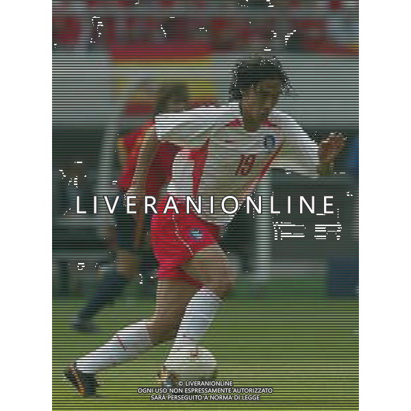GWANGJU (corea del sud) 22/06/2002 MONDIALI CALCIO 2002 SPAGNA - COREA DEL SUD NELLA FOTO AHN JUNG-HWAN AGENZIA ALDO LIVERANI SAS