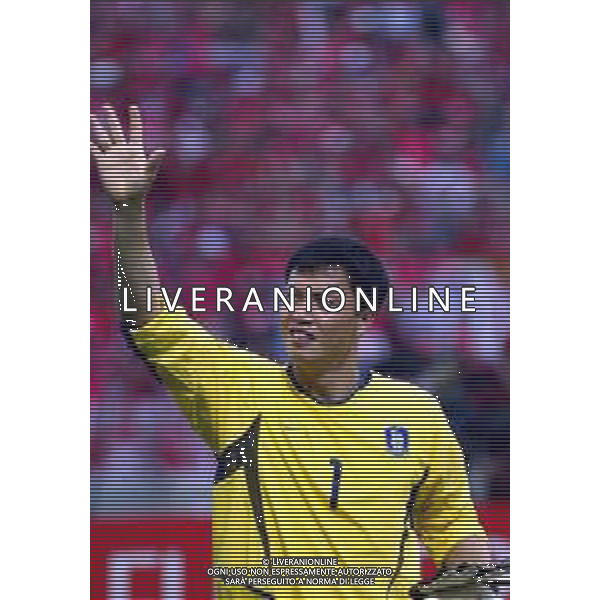 GWANGJU (corea del sud) 22/06/2002 MONDIALI CALCIO 2002 SPAGNA - COREA DEL SUD NELLA FOTO LEE WOON-JAE AGENZIA ALDO LIVERANI SAS