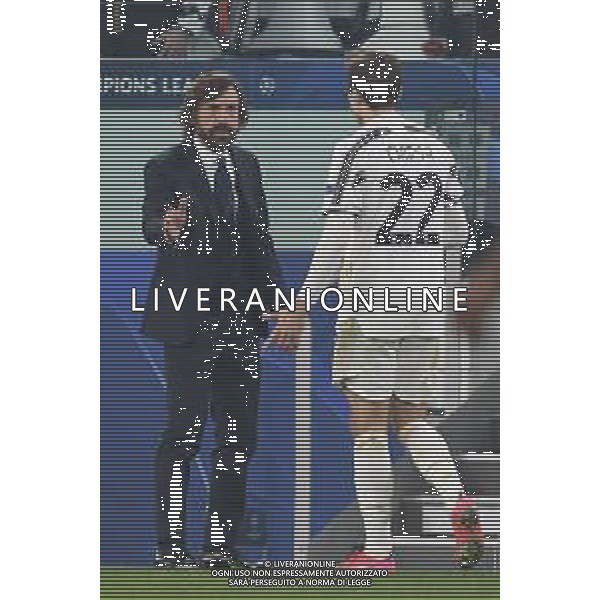 ©Alessandro Falzone/Agenzia Aldo Liverani Torino 09.03.2021 Stadio Allianz Stadium Juventus vs Porto Ritorno Ottavi di Finale Champions League 2020-2021 Nella foto : ESULTANZA DOPO IL SECONDO GOL DI CHIESA FEDERICO CON ANDREA PIRLO ©FALZONE/AGENZIA ALDO LIVERANI SAS