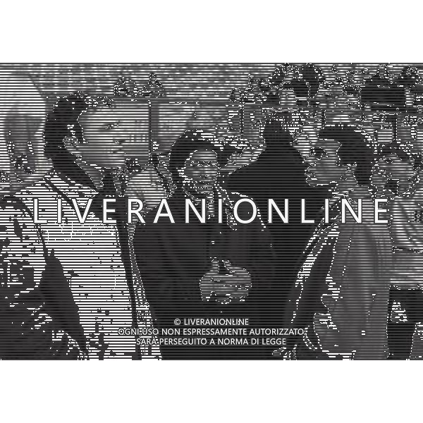 RETROSPETTIVA SEBASTIAO LAZARONI ALLENATORE CALCIO NELLA FOTO SEBASTIAO LAZARONI CON AMARILDO ALLENATORE FIORENTINA CALCIO NELL\'ANNO 1990-1991 AG ALDO LIVERANI SAS