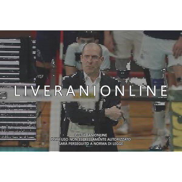 Cerquiglinio/LMedia - Playoff - Sir Safety Conad Perugia vs Allianz Milano - Volleyball Italian Serie A Men Superleague Championship 2020/2021 10 March 2021 - Pala Barton, perugia, Italy Photo showing: roberto piazza (coach power volley milano) @Cerquiglinio/LMedia/ AGENZIA ALDO LIVERANI SAS