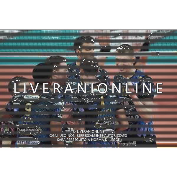 Cerquiglinio/LMedia - Playoff - Sir Safety Conad Perugia vs Allianz Milano - Volleyball Italian Serie A Men Superleague Championship 2020/2021 10 March 2021 - Pala Barton, perugia, Italy Photo showing: sir safety conad exultation @Cerquiglinio/LMedia/ AGENZIA ALDO LIVERANI SAS