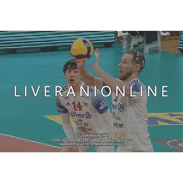 Cerquiglinio/LMedia - Playoff - Sir Safety Conad Perugia vs Allianz Milano - Volleyball Italian Serie A Men Superleague Championship 2020/2021 10 March 2021 - Pala Barton, perugia, Italy Photo showing: trevor clevenot (n.17 hitter spicker power volley milano) set @Cerquiglinio/LMedia/ AGENZIA ALDO LIVERANI SAS