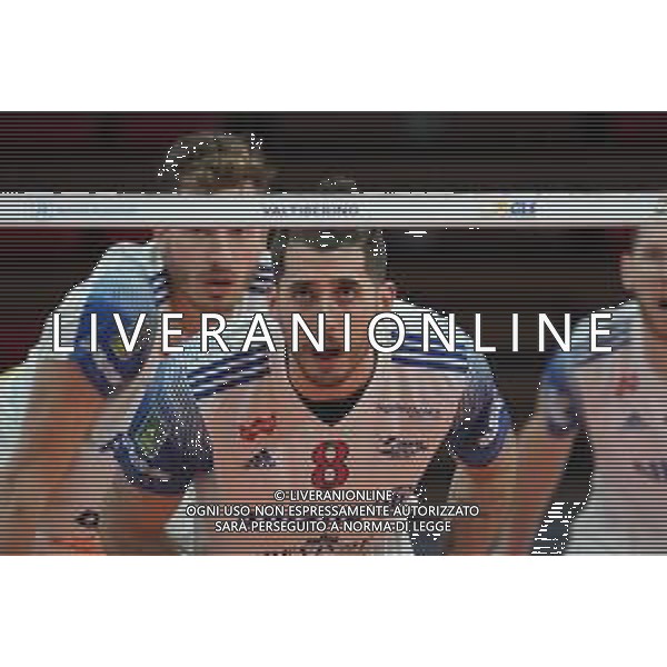 Cerquiglinio/LMedia - Playoff - Sir Safety Conad Perugia vs Allianz Milano - Volleyball Italian Serie A Men Superleague Championship 2020/2021 10 March 2021 - Pala Barton, perugia, Italy Photo showing: luan weber (n.08 opposite spicker power volley milano9 @Cerquiglinio/LMedia/ AGENZIA ALDO LIVERANI SAS