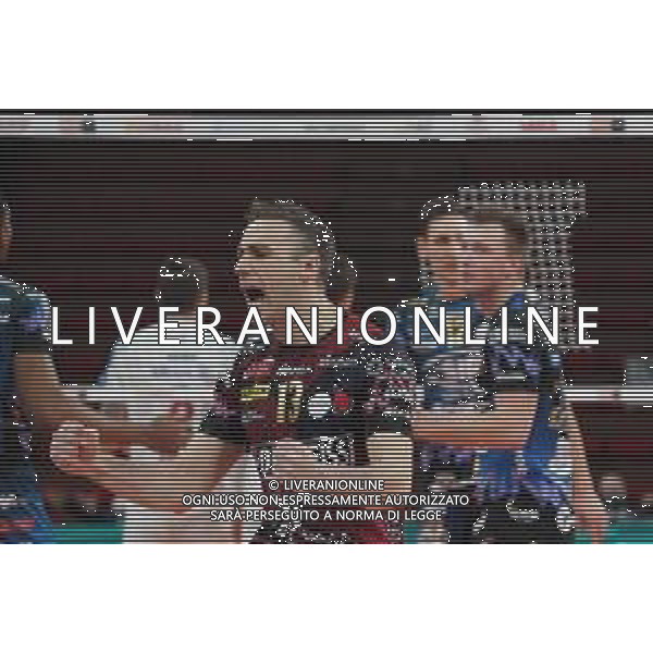Cerquiglinio/LMedia - Playoff - Sir Safety Conad Perugia vs Allianz Milano - Volleyball Italian Serie A Men Superleague Championship 2020/2021 10 March 2021 - Pala Barton, perugia, Italy Photo showing: massimo colaci (n.13 libero sir safety conad perugia) exultation @Cerquiglinio/LMedia/ AGENZIA ALDO LIVERANI SAS