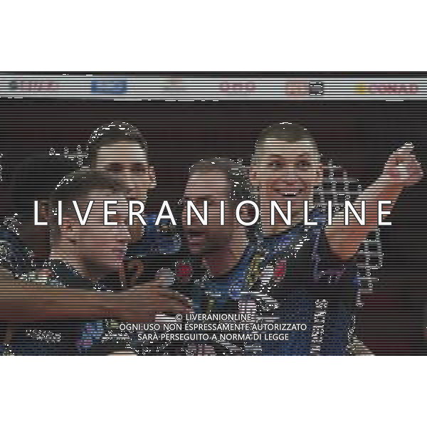 Cerquiglinio/LMedia - Playoff - Sir Safety Conad Perugia vs Allianz Milano - Volleyball Italian Serie A Men Superleague Championship 2020/2021 10 March 2021 - Pala Barton, perugia, Italy Photo showing: muzaj maciej (n.15 sir safety conad perugia) esxultatio @Cerquiglinio/LMedia/ AGENZIA ALDO LIVERANI SAS