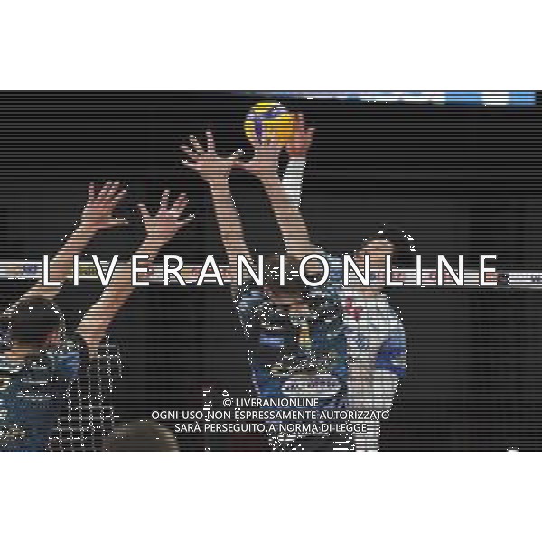 Cerquiglinio/LMedia - Playoff - Sir Safety Conad Perugia vs Allianz Milano - Volleyball Italian Serie A Men Superleague Championship 2020/2021 10 March 2021 - Pala Barton, perugia, Italy Photo showing: yuki ishikawa (n.14 hitter spicker power volley milano) attack @Cerquiglinio/LMedia/ AGENZIA ALDO LIVERANI SAS
