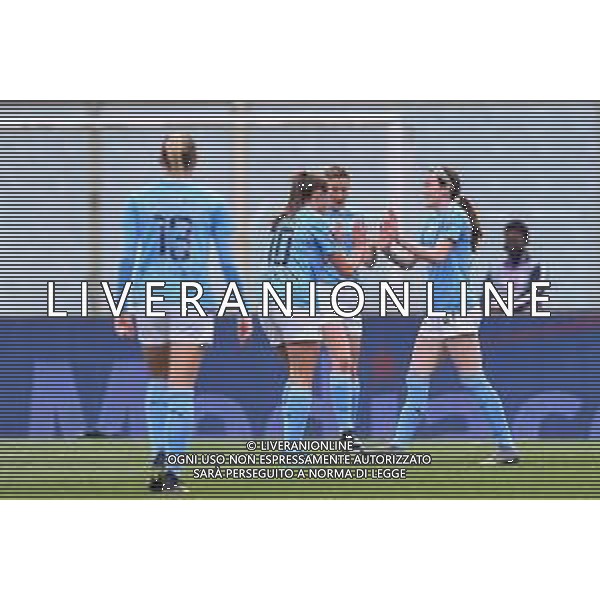 Guglielmii/LMedia - ACF Fiorentina Femminile vs Mancherster City FC - UEFA Champions League Women football match 2020/2021 11 March 2021 - Artemio Franchi stadium, florence, Italy Photo showing: Manchester City players celebrate after the goal @Guglielmii/LMedia/ AGENZIA ALDO LIVERANI SAS