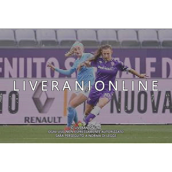 Guglielmii/LMedia - ACF Fiorentina Femminile vs Mancherster City FC - UEFA Champions League Women football match 2020/2021 11 March 2021 - Artemio Franchi stadium, florence, Italy Photo showing: Martina Zanoli (Fiorentina Femminile) and Chloe Kelly (Manchester City) @Guglielmii/LMedia/ AGENZIA ALDO LIVERANI SAS