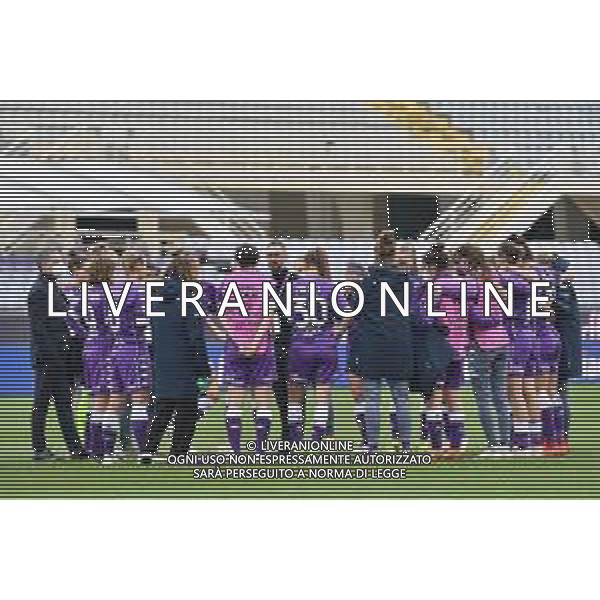 Guglielmii/LMedia - ACF Fiorentina Femminile vs Mancherster City FC - UEFA Champions League Women football match 2020/2021 11 March 2021 - Artemio Franchi stadium, florence, Italy Photo showing: Antonio Cincotta (Head Coach Fiorentina Femminile) with the team @Guglielmii/LMedia/AGENZIA ALDO LIVERANI SAS