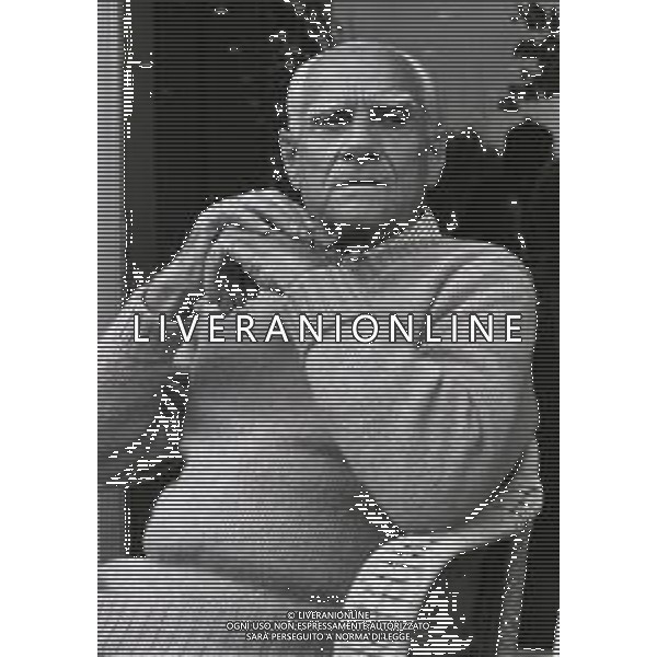 RETROSPETTIVA ALBERTO MORAVIA SCRITTORE NELLA FOTO ALBERTO MORAVIA A VENEZIA NELL\'ANNO 1981 AG ALDO LIVERANI SAS