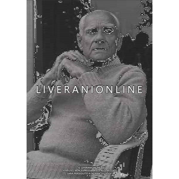 RETROSPETTIVA ALBERTO MORAVIA SCRITTORE NELLA FOTO ALBERTO MORAVIA A VENEZIA NELL\'ANNO 1981 AG ALDO LIVERANI SAS
