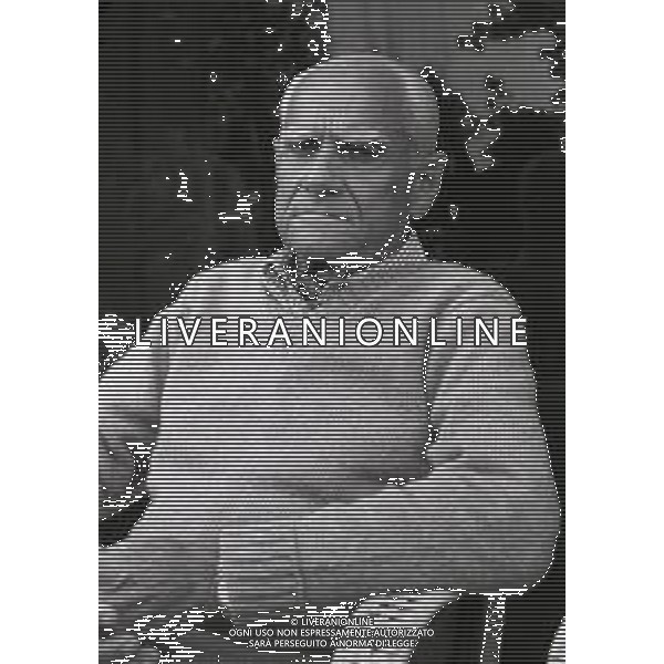 RETROSPETTIVA ALBERTO MORAVIA SCRITTORE NELLA FOTO ALBERTO MORAVIA A VENEZIA NELL\'ANNO 1981 AG ALDO LIVERANI SAS