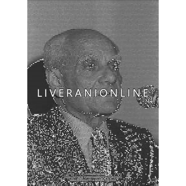 RETROSPETTIVA ALBERTO MORAVIA SCRITTORE NELLA FOTO ALBERTO MORAVIA NELL\'ANNO 1982 AG ALDO LIVERANI SAS
