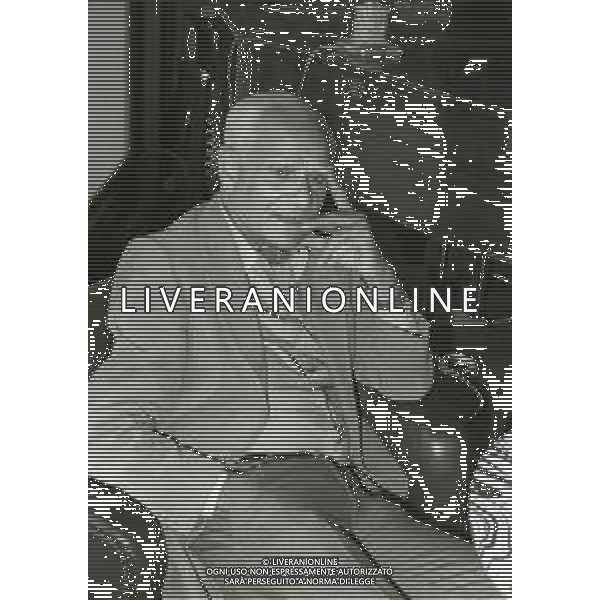 RETROSPETTIVA ALBERTO MORAVIA SCRITTORE NELLA FOTO ALBERTO MORAVIA NELL\'ANNO 1982 AG ALDO LIVERANI SAS