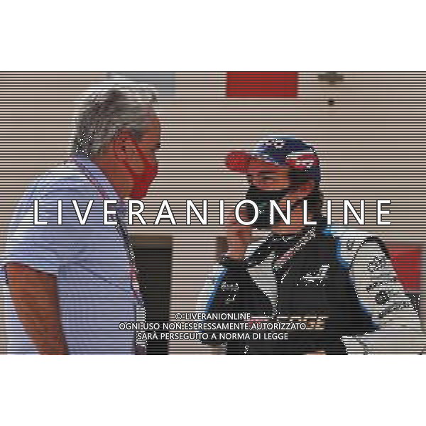 Fernando Alonso (ESP) Alpine F1 Team with Carlos Sainz (ESP). 13.03.2021. Formula 1 Testing, Sakhir, Bahrain, Day Two. - www.xpbimages.com, EMail: requests@xpbimages.com © Copyright: Moy / XPB Images/ AGENZIA ALDO LIVERANI SAS - ITALY ONLY EDITOPRIAL USE ONLY