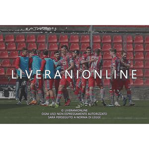 Carnabucia/LMedia - US Cremonese vs AC Reggiana - Italian Football Championship League BKT 2020/2021 13 March 2021 - Giovanni Zini stadium, cremona, Italy Photo showing: Cremonese celebrate the first goal of the match @Carnabucia/LMedia/ AGENZIA ALDO LIVERANI SAS