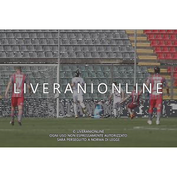 Carnabucia/LMedia - US Cremonese vs AC Reggiana - Italian Football Championship League BKT 2020/2021 13 March 2021 - Giovanni Zini stadium, cremona, Italy Photo showing: Luca Strizzolo (Cremonese) scores a goal for his side @Carnabucia/LMedia/ AGENZIA ALDO LIVERANI SAS