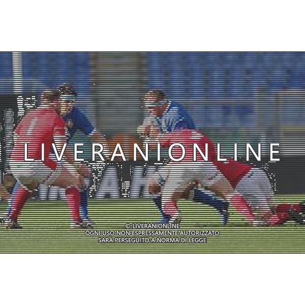 Marianiu/LMedia - 2021 Guinness Six Nations Rugby - Italy vs Wales - Rugby Six Nations match 13 March 2021 - Stadio Olimpico, rome, Italy Photo showing: Niccolo Cannone (Italy) @Marianiu/LMedia AG ALDO LIVERANI SAS