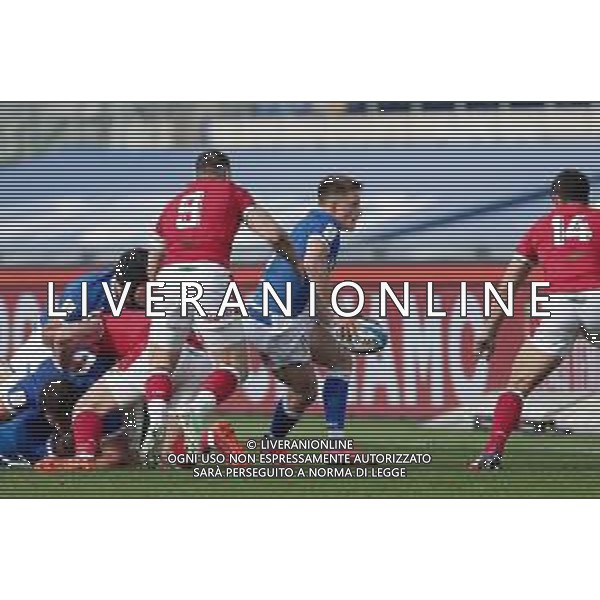 Marianiu/LMedia - 2021 Guinness Six Nations Rugby - Italy vs Wales - Rugby Six Nations match 13 March 2021 - Stadio Olimpico, rome, Italy Photo showing: Stephen Varney (Italy) @Marianiu/LMedia AG ALDO LIVERANI SAS