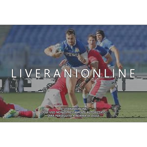 Marianiu/LMedia - 2021 Guinness Six Nations Rugby - Italy vs Wales - Rugby Six Nations match 13 March 2021 - Stadio Olimpico, rome, Italy Photo showing: Mattia Bellini (Italy) @Marianiu/LMedia AG ALDO LIVERANI SAS