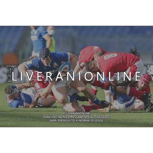 Marianiu/LMedia - 2021 Guinness Six Nations Rugby - Italy vs Wales - Rugby Six Nations match 13 March 2021 - Stadio Olimpico, rome, Italy Photo showing: Italy vs Wales @Marianiu/LMedia AG ALDO LIVERANI SAS