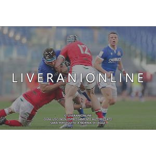 Marianiu/LMedia - 2021 Guinness Six Nations Rugby - Italy vs Wales - Rugby Six Nations match 13 March 2021 - Stadio Olimpico, rome, Italy Photo showing: David Sisi (Italy) @Marianiu/LMedia AG ALDO LIVERANI SAS