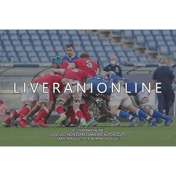 Marianiu/LMedia - 2021 Guinness Six Nations Rugby - Italy vs Wales - Rugby Six Nations match 13 March 2021 - Stadio Olimpico, rome, Italy Photo showing: maul Wales @Marianiu/LMedia AG ALDO LIVERANI SAS