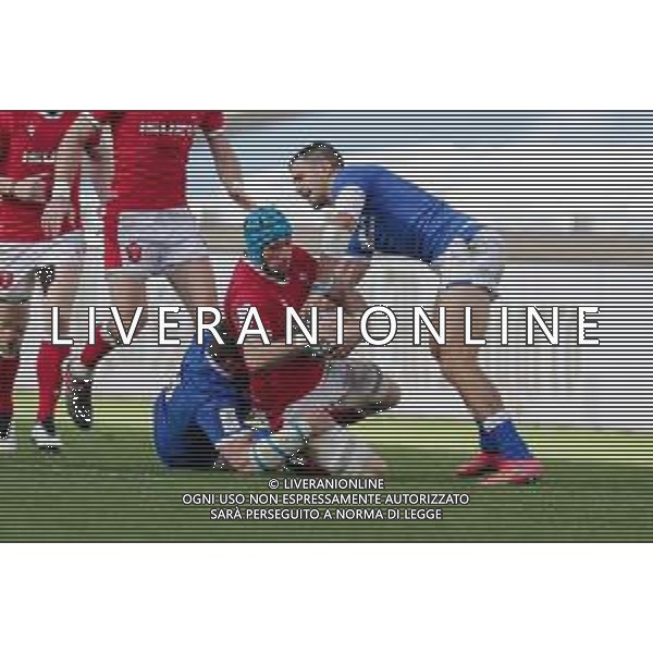 Marianiu/LMedia - 2021 Guinness Six Nations Rugby - Italy vs Wales - Rugby Six Nations match 13 March 2021 - Stadio Olimpico, rome, Italy Photo showing: Justin Tipuric (Wales) @Marianiu/LMedia AG ALDO LIVERANI SAS