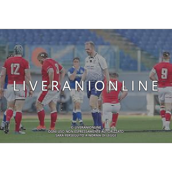 Marianiu/LMedia - 2021 Guinness Six Nations Rugby - Italy vs Wales - Rugby Six Nations match 13 March 2021 - Stadio Olimpico, rome, Italy Photo showing: referee Wayne Barnes @Marianiu/LMedia AG ALDO LIVERANI SAS