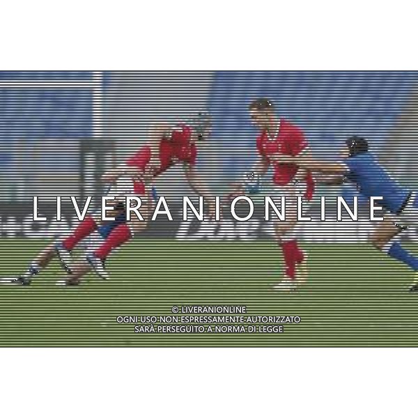 Marianiu/LMedia - 2021 Guinness Six Nations Rugby - Italy vs Wales - Rugby Six Nations match 13 March 2021 - Stadio Olimpico, rome, Italy Photo showing: Wales @Marianiu/LMedia AG ALDO LIVERANI SAS