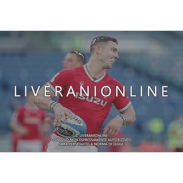 Marianiu/LMedia - 2021 Guinness Six Nations Rugby - Italy vs Wales - Rugby Six Nations match 13 March 2021 - Stadio Olimpico, rome, Italy Photo showing: try George North (Wales) @Marianiu/LMedia AG ALDO LIVERANI SAS