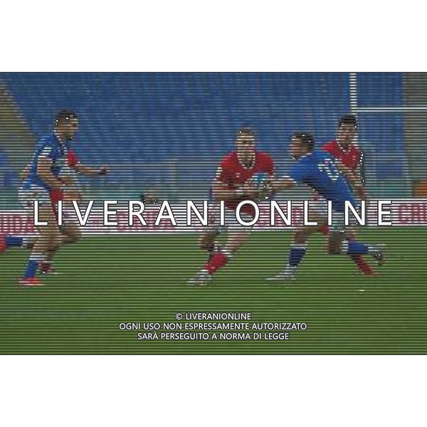 Marianiu/LMedia - 2021 Guinness Six Nations Rugby - Italy vs Wales - Rugby Six Nations match 13 March 2021 - Stadio Olimpico, rome, Italy Photo showing: Liam Williams (Wales) @Marianiu/LMedia AG ALDO LIVERANI SAS