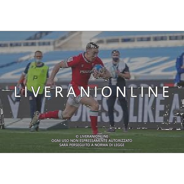 Marianiu/LMedia - 2021 Guinness Six Nations Rugby - Italy vs Wales - Rugby Six Nations match 13 March 2021 - Stadio Olimpico, rome, Italy Photo showing: Josh Adams (Wales) runs to score a try @Marianiu/LMedia AG ALDO LIVERANI SAS