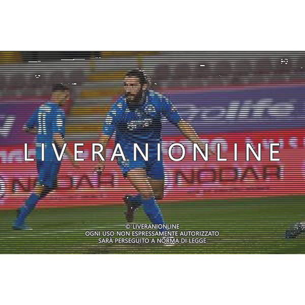 Marinil/LMedia - RL Vicenza vs Empoli FC - Italian Football Championship League BKT 2020/2021 13 March 2021 - Romeo Menti stadium, vicenza, Italy Photo showing: Leonardo Mancuso (Empoli FC) celebrate the goal of 0-1 @Marinil/LMedia AG ALDO LVERANI SAS