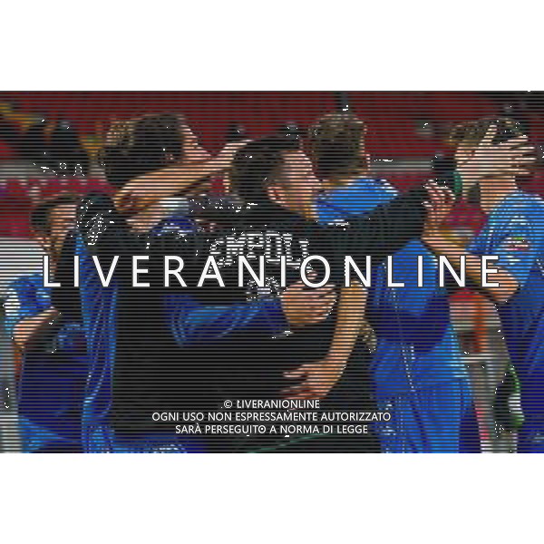 Marinil/LMedia - RL Vicenza vs Empoli FC - Italian Football Championship League BKT 2020/2021 13 March 2021 - Romeo Menti stadium, vicenza, Italy Photo showing: Leonardo Mancuso (Empoli FC) celebrate the goal of 0-1 @Marinil/LMedia AG ALDO LVERANI SAS