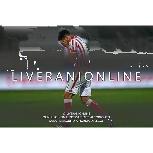 Marinil/LMedia - RL Vicenza vs Empoli FC - Italian Football Championship League BKT 2020/2021 13 March 2021 - Romeo Menti stadium, vicenza, Italy Photo showing: Disappointment, frustration of Matteo Bruscagin (LR Vicenza Virtus) @Marinil/LMedia AG ALDO LIVERANI SAS