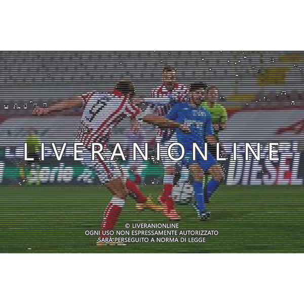 Marinil/LMedia - RL Vicenza vs Empoli FC - Italian Football Championship League BKT 2020/2021 13 March 2021 - Romeo Menti stadium, vicenza, Italy Photo showing: shoot of Gabriele Gori (LR Vicenza Virtus) @Marinil/LMedia AG ALDO LIVERANI SAS