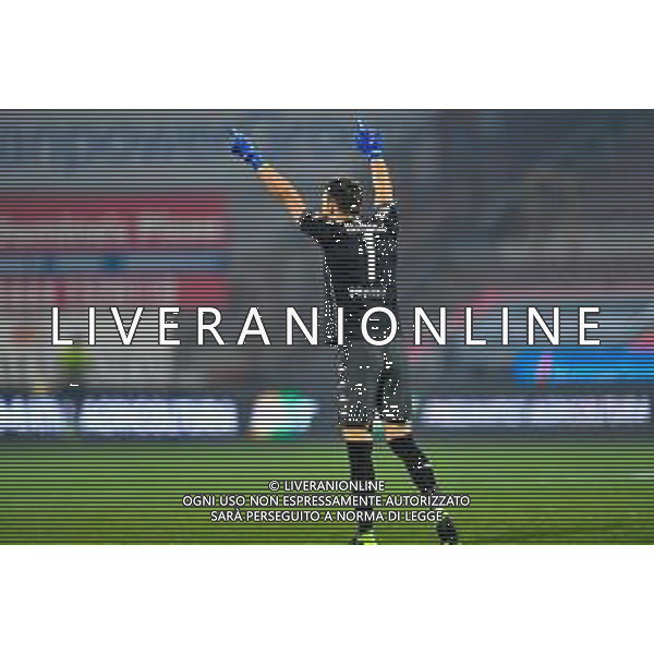 Marinil/LMedia - RL Vicenza vs Empoli FC - Italian Football Championship League BKT 2020/2021 13 March 2021 - Romeo Menti stadium, vicenza, Italy Photo showing: Alberto Brignoli (Empoli FC) celebrate @Marinil/LMedia AG ALDO LIVERANI SAS