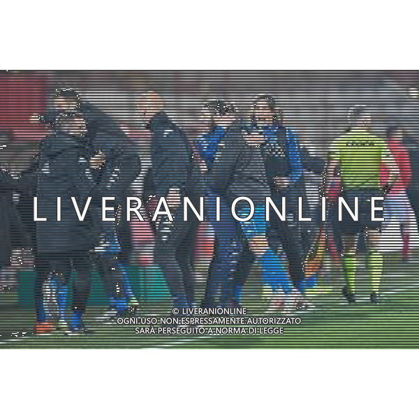 Marinil/LMedia - RL Vicenza vs Empoli FC - Italian Football Championship League BKT 2020/2021 13 March 2021 - Romeo Menti stadium, vicenza, Italy Photo showing: Empoli FC celebrate the goal of 0-2 @Marinil/LMedia AG ALDO LIVERANI SAS