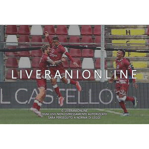 REGGINA - MONZA CAMPIONATO CALCIO SERIE BKT 13.03.2021 NELLA FOTO ESULTANZA DOPO IL GOL DI RIGOBERTO RIVAS (REGGINA) ©GAREFFA PASQUALE / AGENZIA ALDO LIVERANI SAS