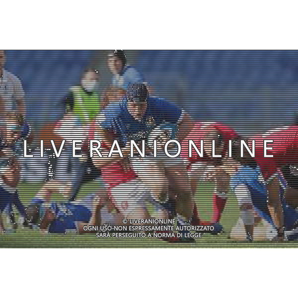 Marianiu/LMedia - 2021 Guinness Six Nations Rugby - Italy vs Wales - Rugby Six Nations match 13 March 2021 - Stadio Olimpico, rome, Italy Photo showing: Italy vs Galles @Marianiu/LMedia AG ALDO LIVERANI SAS