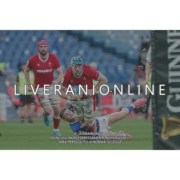 Marianiu/LMedia - 2021 Guinness Six Nations Rugby - Italy vs Wales - Rugby Six Nations match 13 March 2021 - Stadio Olimpico, rome, Italy Photo showing: Justin Tipuric (Wales) @Marianiu/LMedia AG ALDO LIVERANI SAS