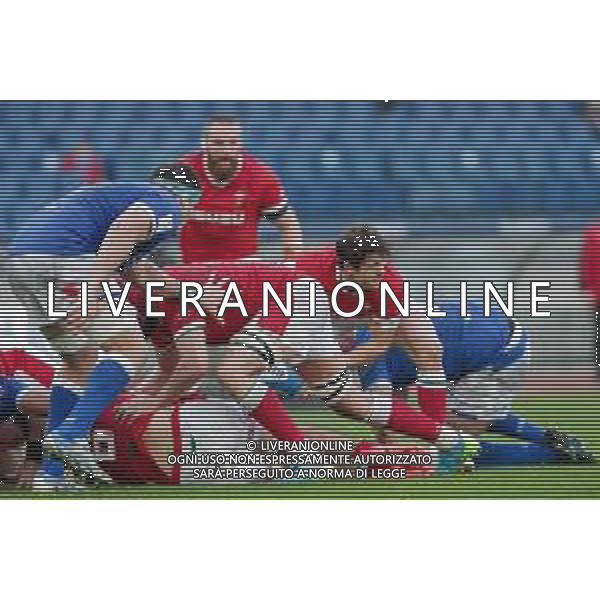 Marianiu/LMedia - 2021 Guinness Six Nations Rugby - Italy vs Wales - Rugby Six Nations match 13 March 2021 - Stadio Olimpico, rome, Italy Photo showing: Lloyd Williams (Wales) @Marianiu/LMedia AG ALDO LIVERANI SAS