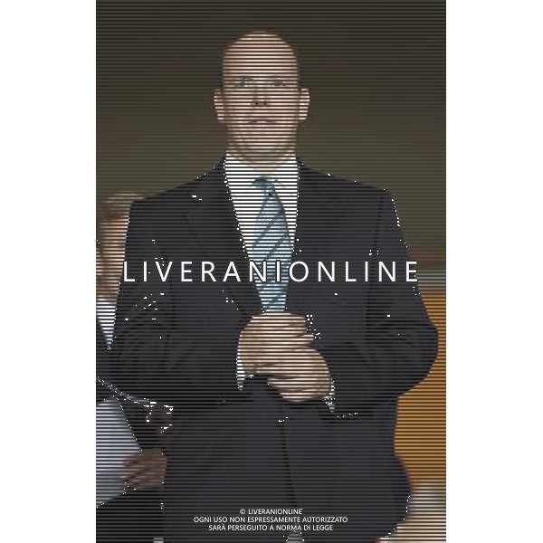 Montecarlo 26/08/2005 Finale Supercoppa Europea 2005 liverpool-cska mosca 3:1 nella foto s.a.s. principe alberto di monaco ph marco luzzani/ag aldo liverani s.a.s.