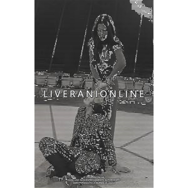 RETROSPETTIVA ROSANNA FRATELLO CANTANTE NELLA FOTO ROSANNA FRATELLO A MILANO AL CIRCO NELL\'ANNO 1971 AG ALDO LIVERANI SAS